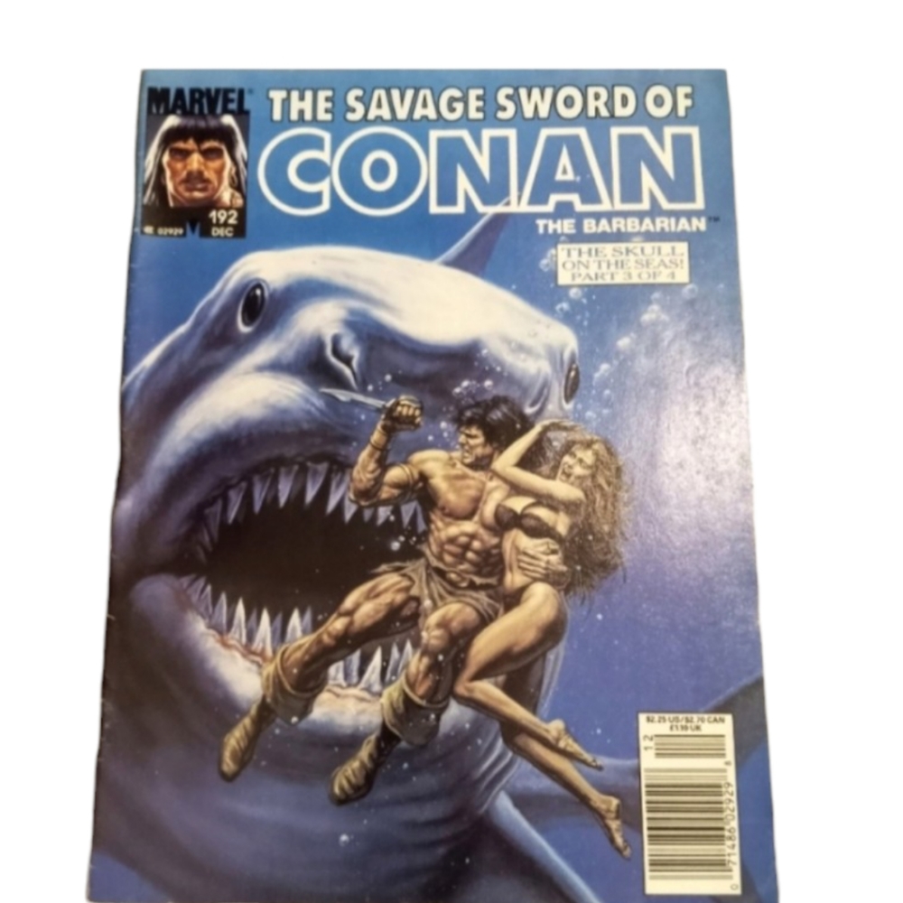 1991 December - Savage Sword of Conan #192 Magazine (Marvel Comic) VERY …